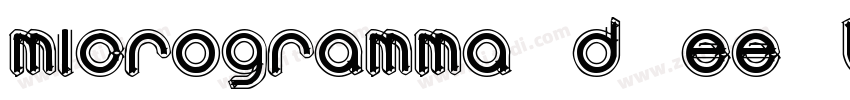Microgramma D EE Bol字体转换